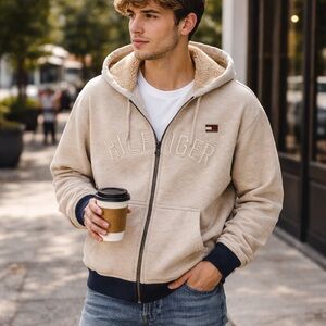 Tommy Hilfiger Sherpa Zip-Up Hoodie